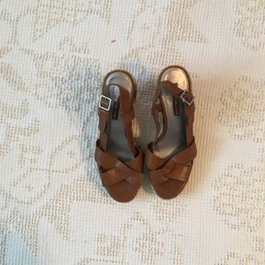 Bandolino Brown Summer Wedges